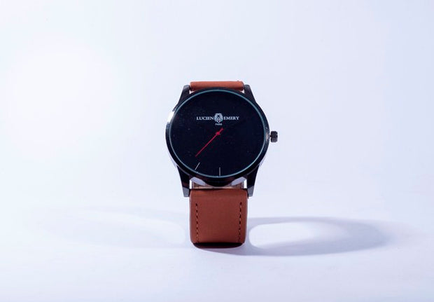 Montre INITIALE Marron - lucienemery